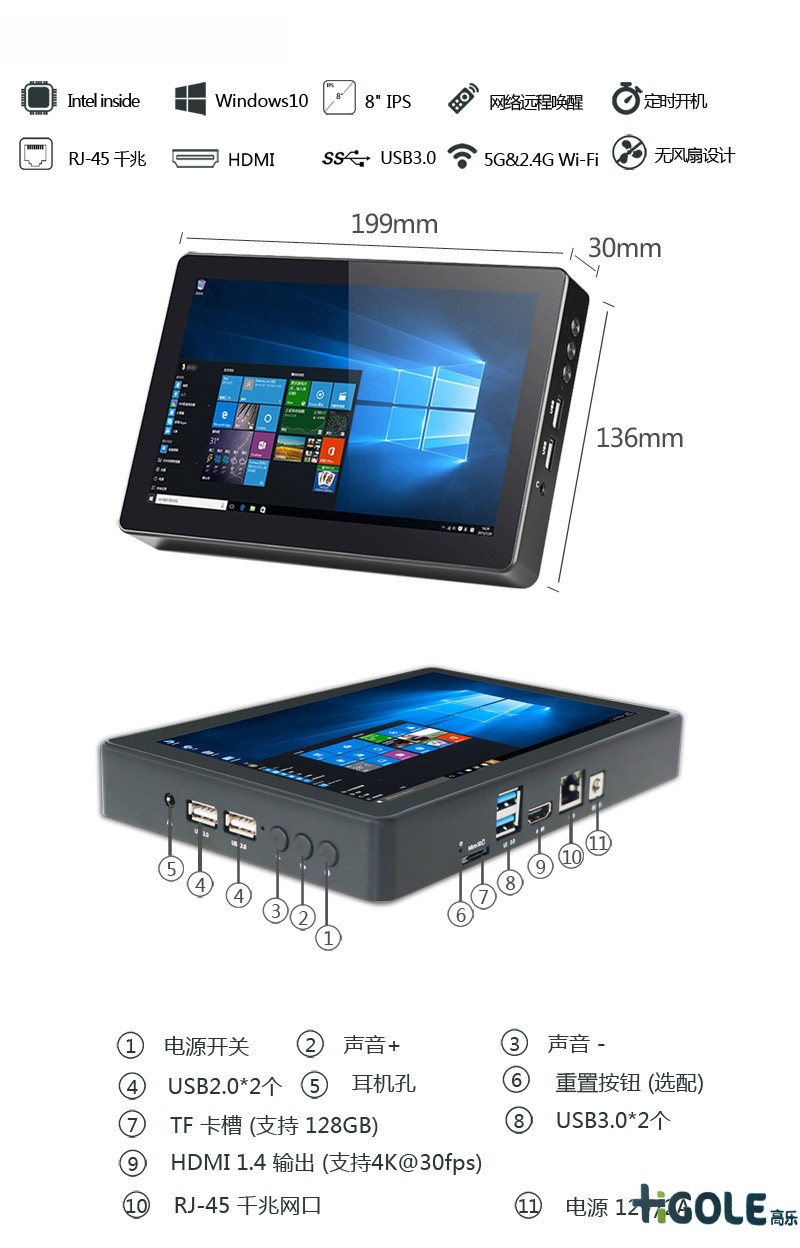 Linux工业平板电脑