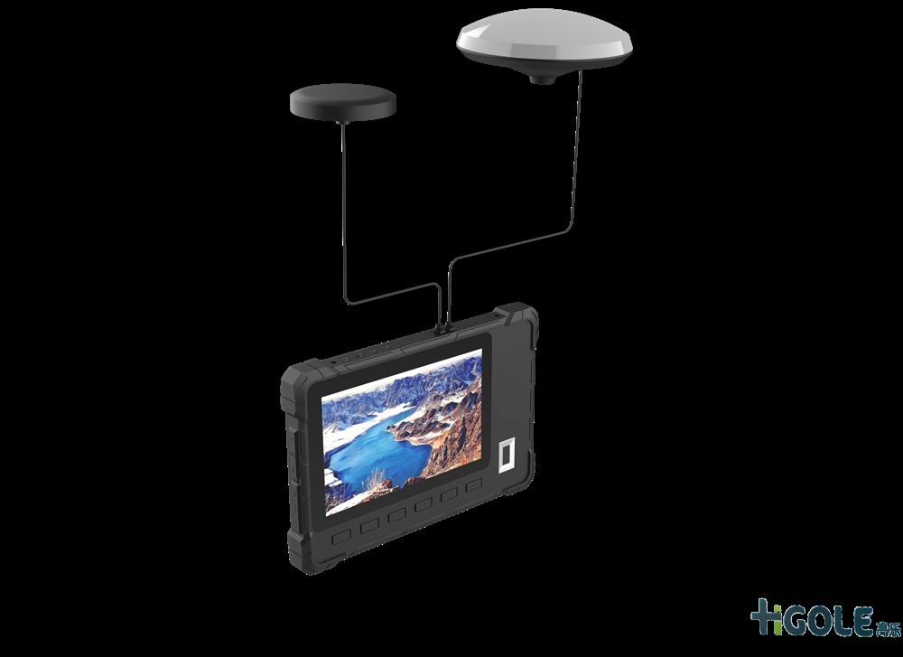 RTK高精度三防平板电脑画圆测试演示